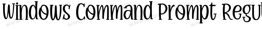 Windows Command Prompt Regular字体转换